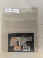 1 Plaquette de 8 Timbres annulés & Spécimens Luxe**, cote...