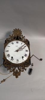 Mouvement d'horloge comtoise en métal et en laiton à ...