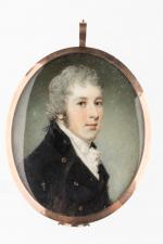 ECOLE FRANCAISE du début du XIXème siècle. Portrait d'homme en...