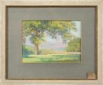 Henri-Charles ANGENIOL (1870-1959).
Le châtaignier, 1903.
Pastel sur papier.
Signé et daté en...