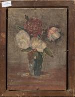 Henri-Charles ANGENIOL (1870-1959).
Ces quelques fleurs, 1930.
Huile sur panneau.
Signé et daté...