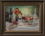 Henri-Charles ANGENIOL (1870-1959). 
Nature morte, 1923. 
Huile sur toile.
Signé et...