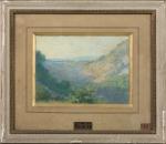 Henri-Charles ANGENIOL (1870-1959).
Le vallon. Val de Chouson ( ?), Loire.
Pastel...