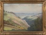 Henri-Charles ANGENIOL (1870-1959).
Les collines.
Pastel sur papier.
Signé en bas à gauche.
A...