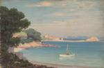 Henri-Charles ANGENIOL (1870-1959). 
En lot :
-Barque en bord de mer,...