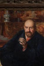 Jean VEBER (1868-1928).
Portrait de François Viclé-Griffin, 1898.
Huile sur panneau.
Signé et...