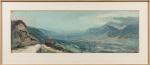 Pierre CALES (1870-1961).
Vue de la vallée du Grésivaudan
Huile sur carton.
Signé...