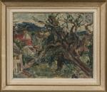 Michel KIKOINE ( 1892-1968).
Paysage.
Huile sur toile collée sur carton.
Signé en...