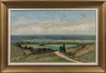 Henry GROSJEAN (1864-1948).
Le chemin vers la vallée.
Huile sur toile.
Signé en...