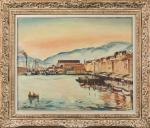 Emile OTHON-FRIESZ (1879-1949).
Port de Toulon.
Huile sur toile.
Signé en bas à...