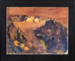 Pierre MONTHEILLET (1923-2011).
Paysage ocre.
Gouache sur papier.
Non signé.
49,5 x 65,5 cm.
Trous...