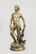 Adrien Étienne Gaudez (1845-1902)
« Le devoir »
Sujet en bronze à...