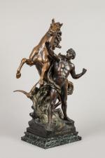 Émile Louis Picault (1833-1915), d'après. 
« Neptune créant le cheval...