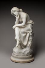 Carlo Pittaluga (1880-1970)
« Jeune femme assise »
Sujet en marbre sur...