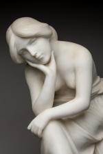 Carlo Pittaluga (1880-1970)
« Jeune femme assise »
Sujet en marbre sur...