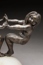 Charlotte Monginot (1872- ?)
« Deux putto dansant »
Groupe en bronze...