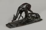 Maximilien Fiot (1886-1953)
« Couple de biches au repos »
Groupe en...