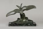 Lucien Gibert (1904-1988)
« Mouette sur une vague »
Sujet en bronze...