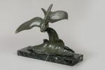 Lucien Gibert (1904-1988)
« Mouette sur une vague »
Sujet en bronze...