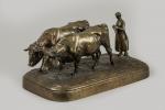 Henri Bouchard (1875-1960)
« Retour des champs »
Groupe en bronze à...