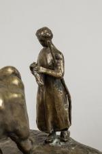 Henri Bouchard (1875-1960)
« Retour des champs »
Groupe en bronze à...