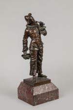 Charles Anfrie (1833-1905)
« Le premier bouquet »
Sujet en bronze à...