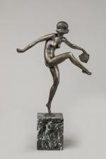 Pierre Darel
« Danseuse au tambourin »
Sujet en bronze à patine...