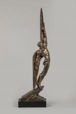 Pierre Darel
« Danseuse au tambourin »
Sujet en bronze à patine...