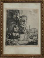 REMBRANDT VAN RIJN (1606-1669)
Le Christ et la Samaritaine parmi les...