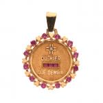 AUGIS- MEDAILLE d'amour en or jaune 750/°° "+ qu'hier -...