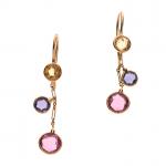 DIOR - Paire de PENDANTS d'oreilles en or jaune 750/°°...