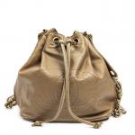 CHANEL - SAC sceau modèle "Drawstring" en cuir d'agneau de...