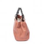 GUCCI - SAC modèle "Bamboo" MM en cuir grainé rose,...