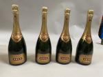 4 BOUTEILLES CHAMPAGNE, Krug grande cuvée brut
Étiquettes tachées