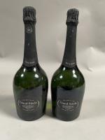 2 BOUTEILLES CHAMPGANE, Cuvée grand siècle, Laurent Perrier
Une capsule légèrement...