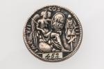 MONNAIE en argent de Lucius Aelius César. D. 3,5 cm....