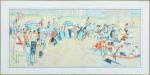 Roger BRAVARD (1923-2015). " Plage de Loredo, 2007 ". Huile...