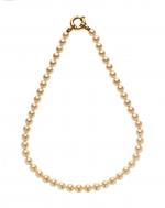 COLLIER chocker de 50 perles de culture de 8 mm,...