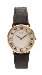 PIAGET - MONTRE de dame extra-plate, le boîtier rond en...