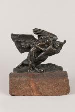 Jean LARRIVE (1875-1928). "Combat de Jacob et de l'Ange". Bronze...