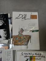 Ensemble de dessins et lithographies contemporaines dont 7 planches de...