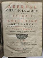 MÉZERAY. Abbrégé chronologique ou Extrait de l'histoire de France. Paris,...