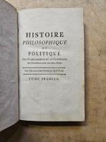 RAYNAL. Histoire philosophique et politique des établissements et du commerce...