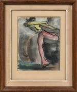 Jean TOTH (1899-1972). 
Le Toréador. 
Aquarelle sur papier.
Signé en bas...