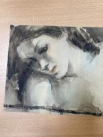 Henriette MOREL (1883-1956). 
En lot :
-Portrait de femme au collier...