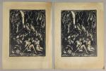 Pierre COMBET-DESCOMBES (1885-1966).
En lot :
Le Paradis perdu (deux tirages E...