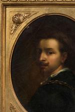 ECOLE ITALIENNE du XIXème siècle. Portraits de "Van Dyck" et...