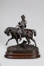 Pierre-Jules MENE (1810-1879). "Valet de chasse de Louis XV". Sujet...