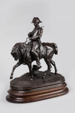 Pierre-Jules MENE (1810-1879). "Valet de chasse de Louis XV". Sujet...