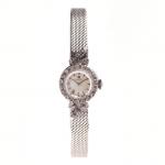 OMEGA - BRACELET MONTRE de dame en or gris 750/°°et...